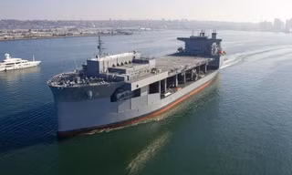 Tàu đổ bộ USS Miguel Keith. (Ảnh: US Navy)