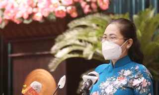 Chủ tịch HĐND TPHCM Nguyễn Thị Lệ phát biểu khai mạc kỳ họp