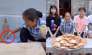 Bà Tân Vlog tiếp tục bị dân mạng “soi” ra chi tiết mất vệ sinh khi làm món bánh tiêu