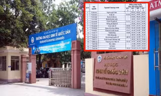 Điểm chuẩn trúng tuyển vào ĐH Kinh tế Quốc dân theo phương thức xét tuyển là bao nhiêu?
