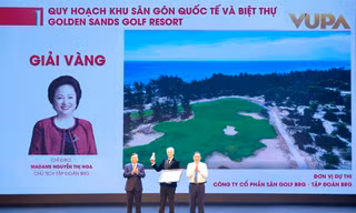 Tác phẩm Quy hoạch tổ hợp sân gôn Golden Sands Golf Resort đạt giải Vàng trong Giải thưởng Quy hoạch đô thị Quốc gia