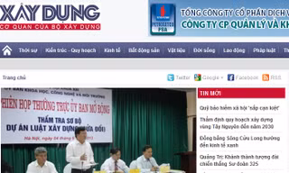 Báo Xây dựng điện tử thay giao diện mới