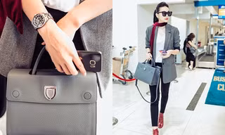 Thanh Hằng diện phụ kiện gần nửa tỷ ra sân bay
