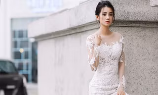 Vẻ đẹp mong manh của MC Quỳnh Chi khi hoá thành cô dâu