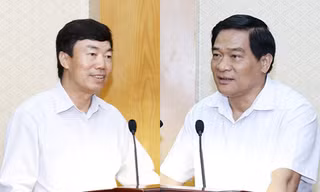 Ông Nguyễn Doãn Khánh (trái) và ông Hà Ngọc Chiến (phải)