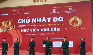 Khởi động Chủ Nhật Đỏ 2018 tại Học viện Hậu cần
