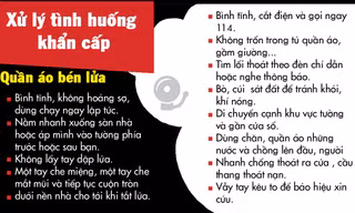 [Infographics] Kiến thức bổ ích xử lý khi gặp hỏa hoạn