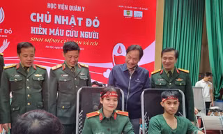 Học viện Quân y huy động 500 sinh viên tham gia Chủ nhật Đỏ