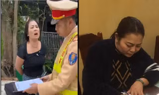 Người phụ nữ vò nát biên bản, lăng mạ cảnh sát sẽ phải đối diện hình phạt nào?