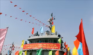 Quang cảnh lễ thượng cờ. Ảnh: TTX.