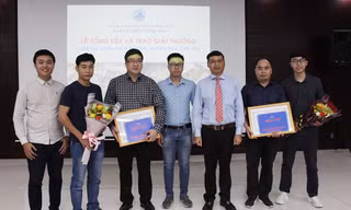 BTC trao 2 giải nhì cho phương án của của Công ty CP Kiến trúc xây dựng Nhà Vui và Công ty TNHH Tư vấn Đại học Xây dựng 