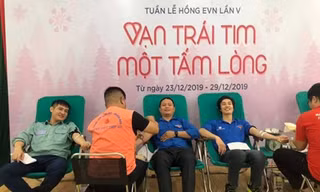 Công ty CP Nhiệt điện Hải Phòng phối hợp với BV Việt – Tiệp tổ chức hiến máu - Ảnh: TPC Hải Phòng