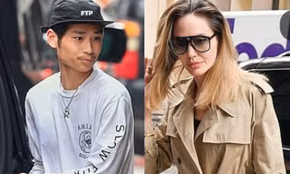 Pax Thiên trông nam tính khi xuất hiện bên Angelina Jolie 