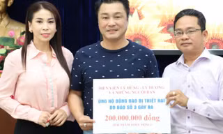 Lý Hùng, Lý Hương và nhiều nghệ sĩ đóng góp cho người dân vùng lũ 