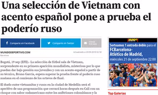 Báo Tây Ban Nha đánh giá cao màn trình diễn của ĐT futsal Việt Nam.