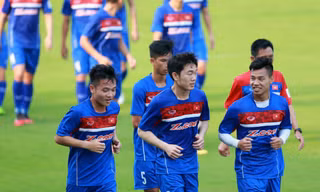 Xuân Trường trong màu áo tuyển Việt Nam.