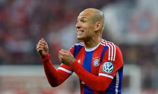 Robben sẽ vắng mặt ở trận đấu với Arsenal. 