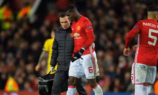 Paul Pogba bất ngờ dính chấn thương.