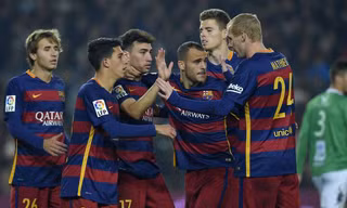 Barcelona chấp người vẫn thắng đậm Villanovense.