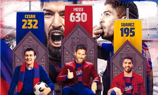 Luis Suarez trở thành chân sút xuất sắc thứ 3 trong lịch sử Barcelona.