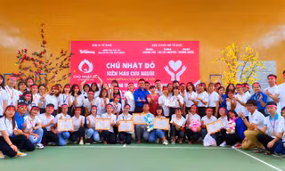 Câu lạc bộ Hiến máu nhân đạo trường ĐHTN là "hạt nhân đỏ" của chương trình