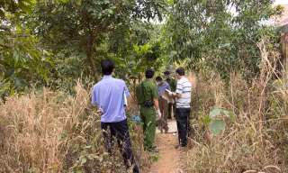 Hiện trường vụ phát hiện thi thể người đàn ông