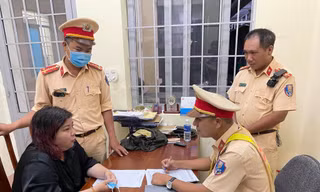CSGT làm việc với Phương