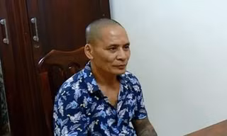 Trương Công Định bị bắt quả tang khi đang buôn bán ma tuý - Ảnh: Hoàng Long