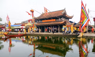 Lễ hội chùa Keo Hành Thiện trở thành Di sản phi vật thể Quốc gia - Ảnh: Hoàng Long