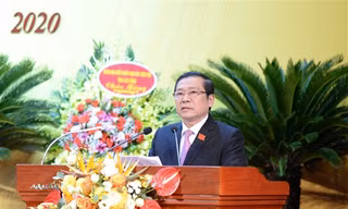 Đồng chí Lại Xuân Môn tái đắc cử Bí thư tỉnh ủy Cao Bằng .Ảnh: CB