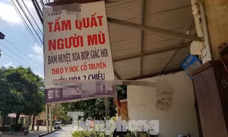 Cơ sở xoa bóp, bấm huyệt nơi bà H bị 2 đối tượng lạ mặt hãm hại .Ảnh: Duy Chiến