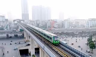 Đường sắt Cát Linh - Hà Đông chuẩn bị kết thúc giai đoạn đánh giá an toàn hệ thống. Ảnh: Như Ý.
