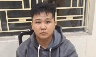 Đối tượng Hoàng tại Cơ quan Công an