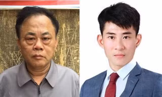 Đối tượng Nguyễn Văn Hoàn và con trai