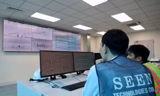 Bên trong trung tâm điều hành thu gom, xử lý nước thải toàn thành phố Hà Nội sắp đi vào vận hành