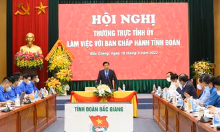 Thường trực Tỉnh ủy Bắc Giang làm việc với Tỉnh Đoàn