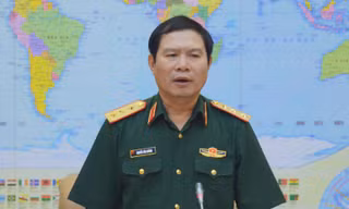 Thượng tướng Nguyễn Tân Cương phát biểu tại buổi làm việc