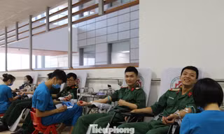 ĐVTN Bộ Tư lệnh 86 tham gia hiến máu cứu người, ngày 14/7