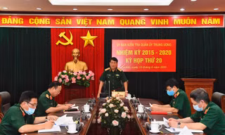 Ảnh: Đại tướng Lương Cường phát biểu tại kỳ họp, sáng 10/6