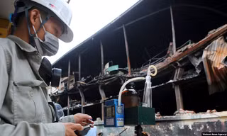 Binh chủng Hóa học lên phương án tiêu độc nhà kho Rạng Đông