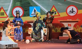 Một tiết mục tại Hội thi "Thanh niên với Văn hóa giao thông" 2018