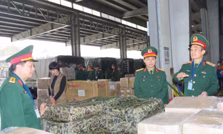 Lữ đoàn 971 tập kết 35 tấn vật chất cho lực lượng sang giúp Thổ Nhĩ Kỳ 