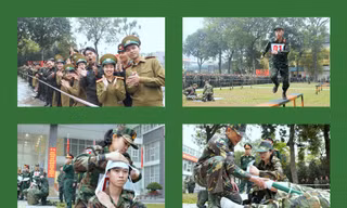 Học viên quân sự 3 nước Đông Dương vượt cầu độc mộc, cấp cứu thương binh