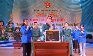 Phần thi năng khiếu tổ chức trò chơi của Đoàn cơ sở Lữ đoàn 239