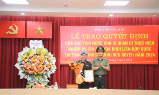 Tiếp tục cử sĩ quan công an thực hiện nhiệm vụ gìn giữ hòa bình Liên hợp quốc