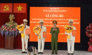 Thành lập 3 trung tâm giáo dục nghề nghiệp thuộc Bộ Tư lệnh Cảnh sát cơ động