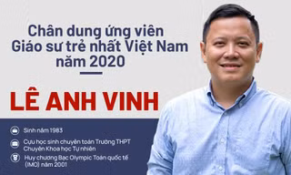 Cựu học sinh chuyên toán trở thành ứng viên giáo sư trẻ nhất Việt Nam năm 2020