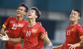 Công Phượng và các đồng đội ở HA.GL sẽ là nòng cốt ở SEA Games 2017?. Ảnh: Vnexpress