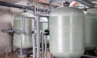  Sơ đồ dây truyền lọc nước của Công ty cổ phần Viwaco trước khi đưa vào bể tại toà nhà CT1 dự án The Emerald.