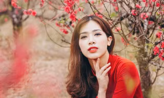 Hot girl Hà Min và mẫu nhí đẹp rạng ngời ngày Xuân